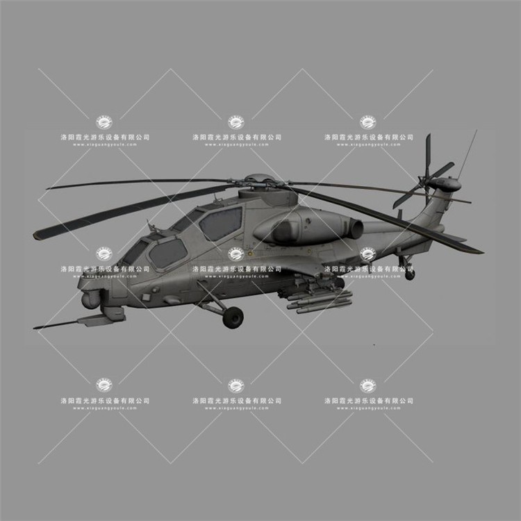 江海武装直升机3D模型